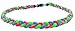 New 22 Inch Neon Lime Green Hot Pink Blue Tornado Titanium Fiber Baseball 3 Rope Necklace