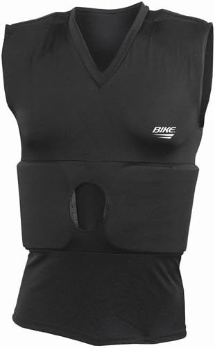 Bike Adult Compression Shirt with Rib and Shoulder Pads