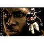 (24x36) New Orleans Saints (Reggie Bush Running, Face) Sports Poster Print