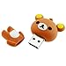 PA 16GB USB Flash Drive with Cute Rilakkuma Shape 16G Memory Stick U Disk - Brown
