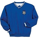 Personalized custom embroidered soccer ball nylon windshirt