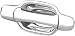Putco 400030 Chrome Trim Door Handle Cover