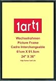 Posters: Cadres Cadre Interchangeable - Cadre Interchangeable Economy Plastique Noir (91 x 61 cm)