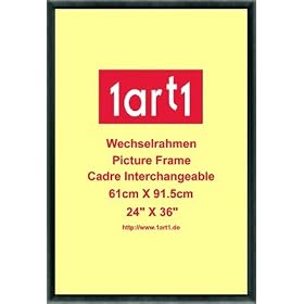 Posters: Cadres Cadre Interchangeable - Cadre Interchangeable Economy Plastique Noir (91 x 61 cm)