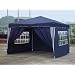 Falt Pavillon 3 x 3 m in blau mit 4 Seitenteilen
