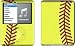 Softball Design Protective Decal Skin Sticker for Apple iPod nano 3G (3rd Generation) 4GB/ 8GB Player Image