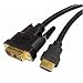 Cables Unlimited PCM-2296-06 HDMI to DVI D Single Link Cable (6.56 Feet, Black)