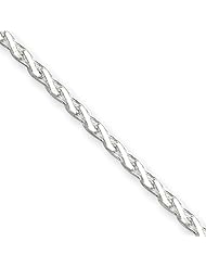 Sterling Silver 24in 2mm D/C Spiga Necklace Chain. Metal Wt- 10.19g