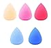 Hot Sale Beauty Facial Makeup Blender Foundation Puff Sponges Colors by Random (6pc Tear Drop Shape)