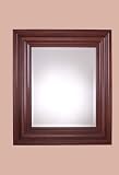 Solid Wood Entry Wall Mirror Cherry Finish