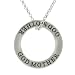Sterling Silver 'God Mother' Affirmation Necklace