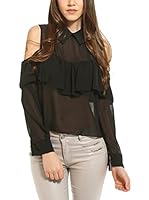 Romantik Paris Top Work (Negro)