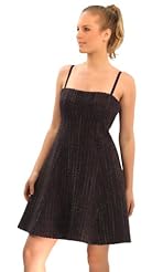 Spaghetti Strap Fall Acrylic/Nylon/Rayon/Tweed/Velvet/Wool Empire   Waistline Flared-Skirt Thigh Length  Dress