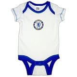 チェルシーF.C.　オフィシャル　ロンパース　ホワイト (６－９ヶ月)　CHE006