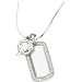 LogoArt Miami Dolphina Sterling Silver Dog Tag