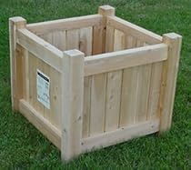 All Maine Bucket D518LPW 18 Inch Cube with Lattice Panels - Painted White