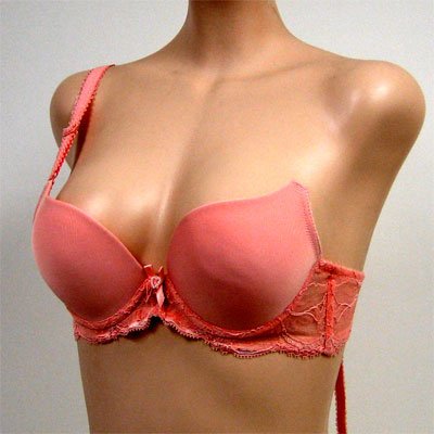 Venus $65 Peach Lace Convertible Push Up Bra #0166 36A