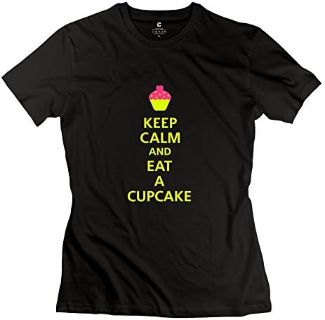 Baixin Women's Keep Calm And Eat Cupcake Tee Shirts XXL
