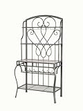 Powell Arlington Antique Pewter Baker's Rack
