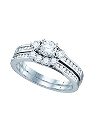 1.02CTW DIAMOND 0.40CT DIAMOND BRIDAL SET