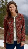Review   / Scarlet Block-Printed Floral Jacket