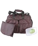 Fisher-Price Fastfinder Deluxe Wide Opening Diaper Bag, Brown