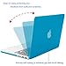 Mosiso Hard Case for MacBook Pro 13 Inch with Retina Display, Light Blue