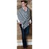 100% Cashmere Poncho - Dove Grey by Catherine Robinson