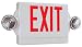 Lithonia Lighting LHQMSW1R 120/277 RED Quantum Red LED Combo Exit/Emergency Light with Back-Up Battery
