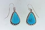 Sleeping Beauty Turquoise Earrings by Les Baker