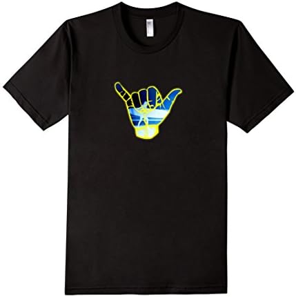 Shaka Tee - Hang Loose - Male Medium - Black