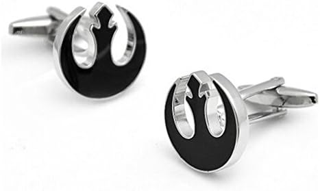 Mens Cufflinks Black Star Wars Rebel Alliance Symbol Cufflinks for Mens