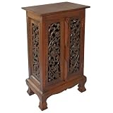 Flower & Vine Cabinet-Dark Finish