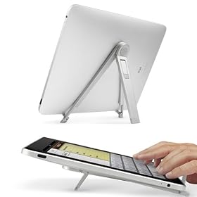 Portable Lightweight Universal Foldable Desk Stand For iPad, iPad 2, iPad 3 Notebook's, Laptop's, Netbook's & Tablet PC's - Silver