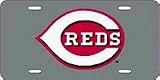 Cincinnati Reds Laser Cut Silver License Plate