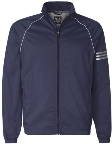 adidas Golf ClimaProof Striped Full-Zip Jacket