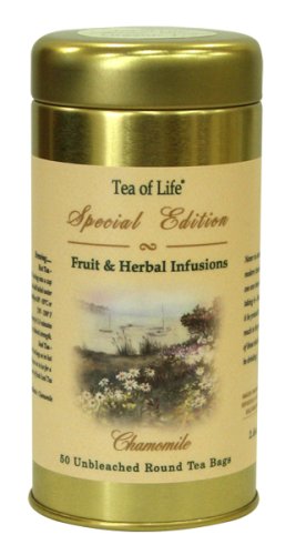 Tea Of Life Special Edition Chamomile Hibiscus Herbal Blend Flavor, 50-Count Round Tea Bag... by Tea of Life Special Edition