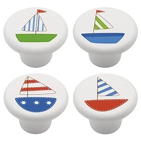 Sailboat Furniture Knobs - Set of 8 by 