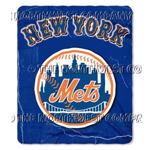 New York Mets MLB Lightweight Fleece Throw Blanket 50