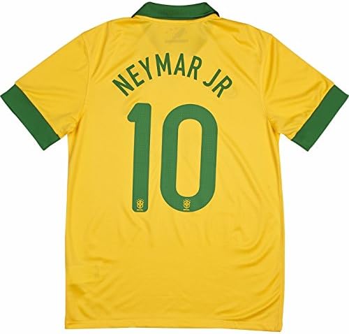 Brazil 2013 Home Jersey Yellow 10 NEYMAR Medium