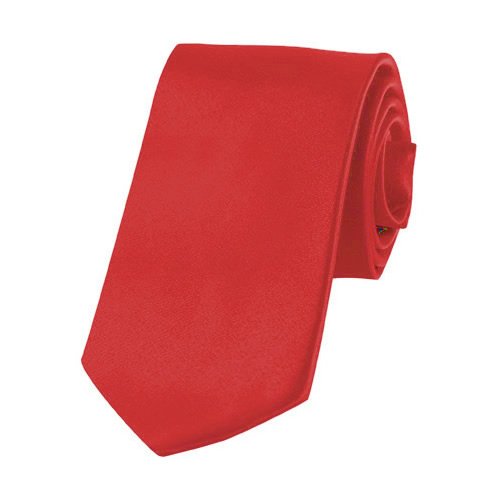 Solid Color Boys Tie by Jacob Alexander - Crimson Red