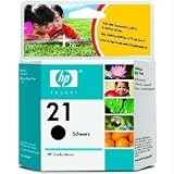 HP No. 21 Black Ink Cartridge - Inkjet - 150 Page - Black