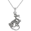 Sterling Silver Dragon Necklace