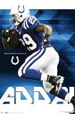 Colts - J Addai by Unknown. PLAQUE MOUNTED. 22.00 inches width by 34.00 inches height. Highest Quality Art Poster Print