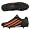 Black/orange/metallic silver