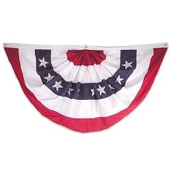 27in x 54in Sewn Polyester Pleated Fan - Online Stores Brand