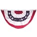 18in x 36in Sewn Polyester Pleated Fan - Online Stores Brand
