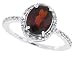 2.39ct Oval Garnet and Diamond Ring in 10Kt White Gold-7