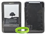 High Quality Grade A Hard Acrylic Crystal Case for Amazon Kindle 3 3G with screen protector. Free bonus wristband included.