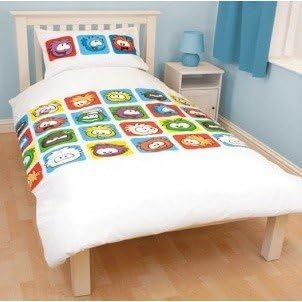 Childrens/Kids Disney Club Penguin Bedding Duvet Cover and Pillowcase (Twin Bed) (White)